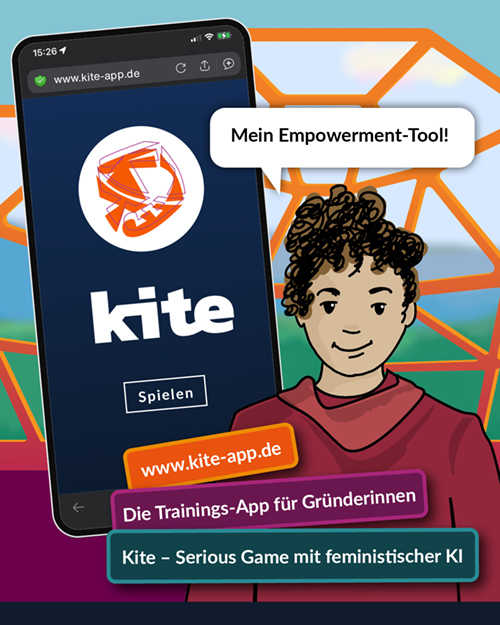 kite das serious game für Gründerinnen mit feministischer KI